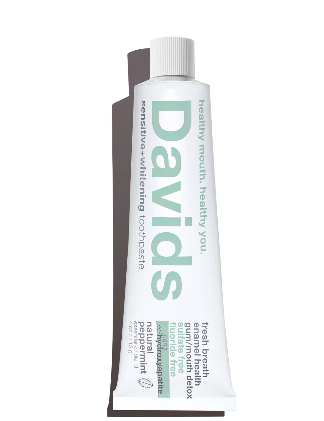 Davids Sensitive+Whitening Nano-Hydroxyapatite Premium Toothpaste / Peppermint / 4 oz