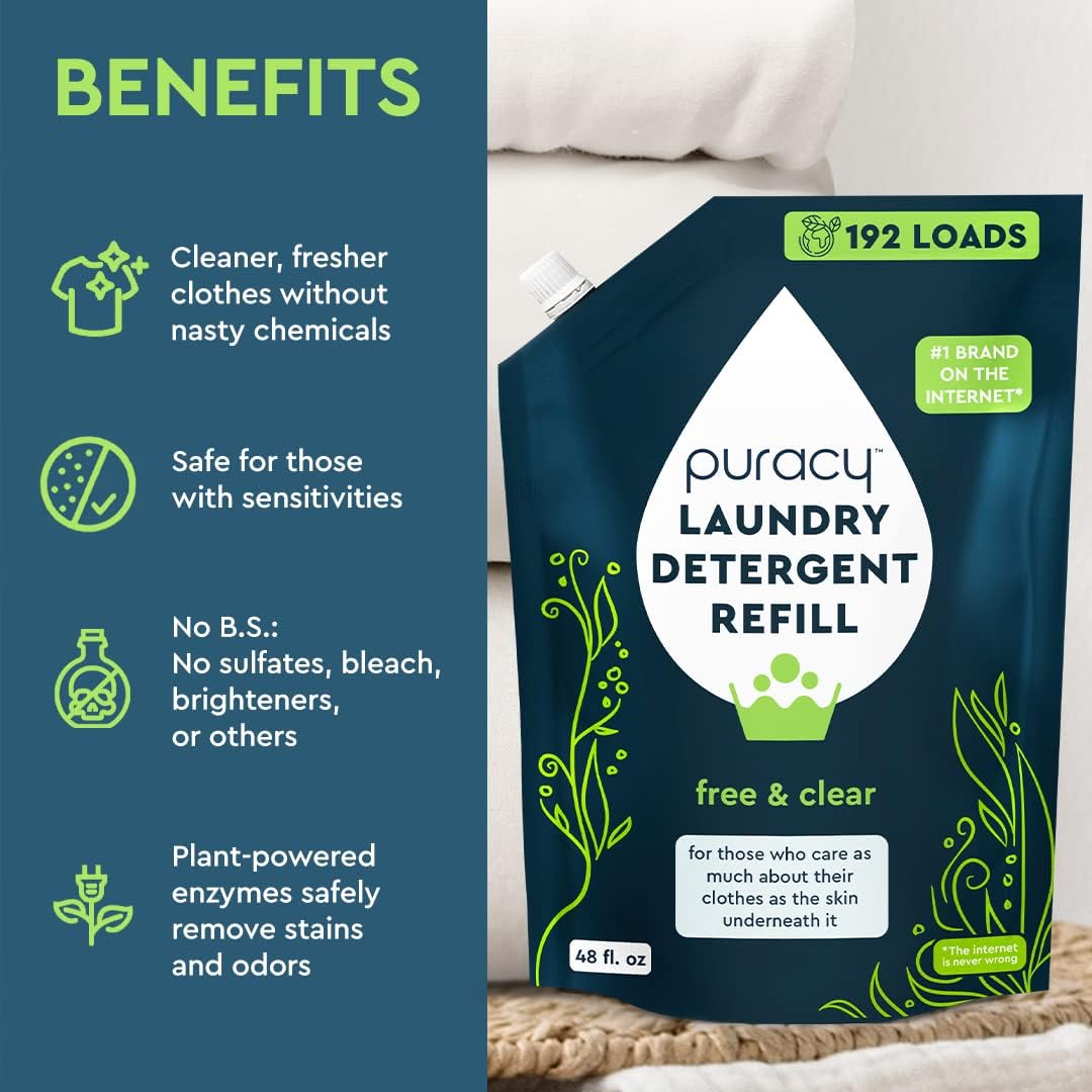 Puracy Natural Laundry Detergent 48oz Refill (Concentrate)